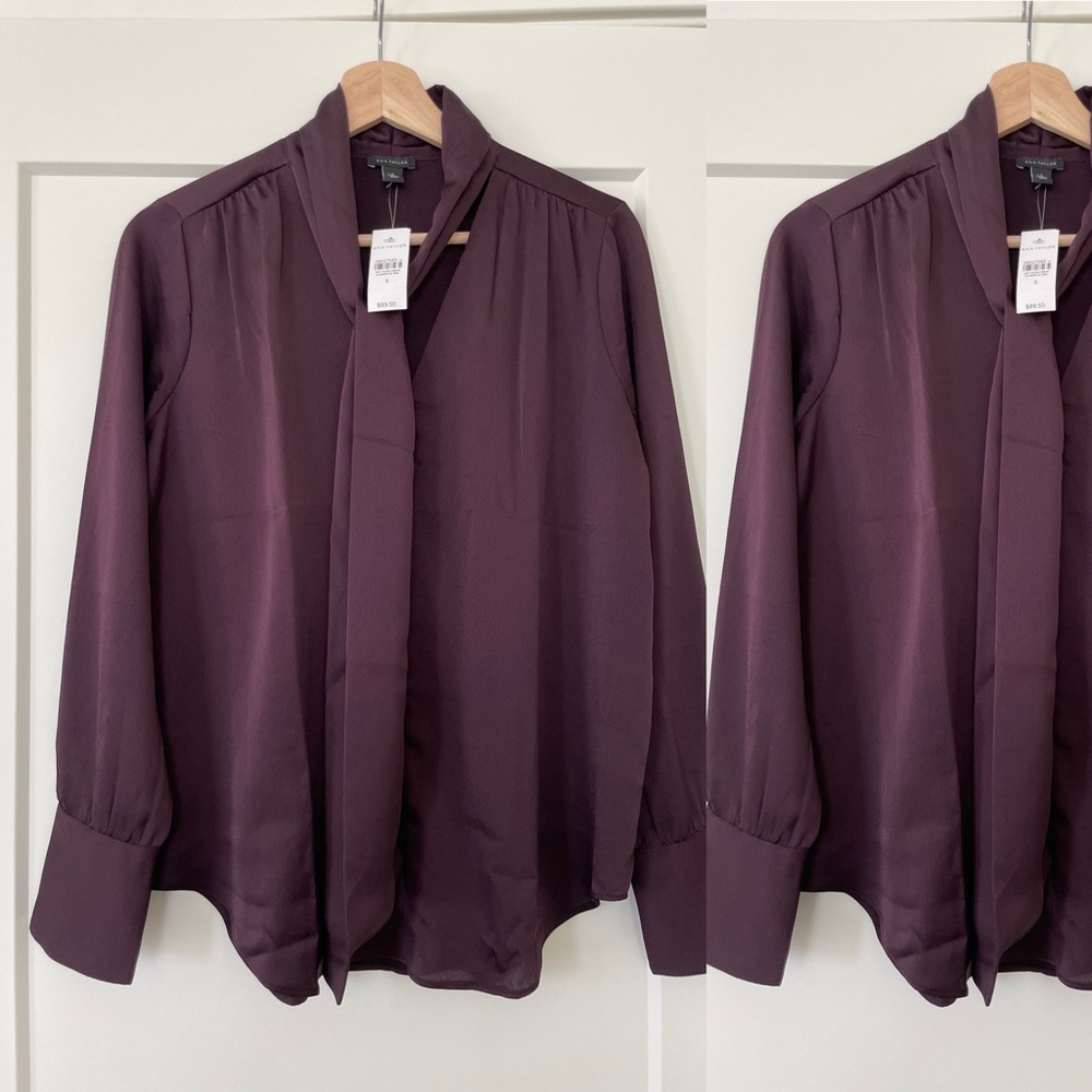 Ann Taylor Deep Purple Blouse